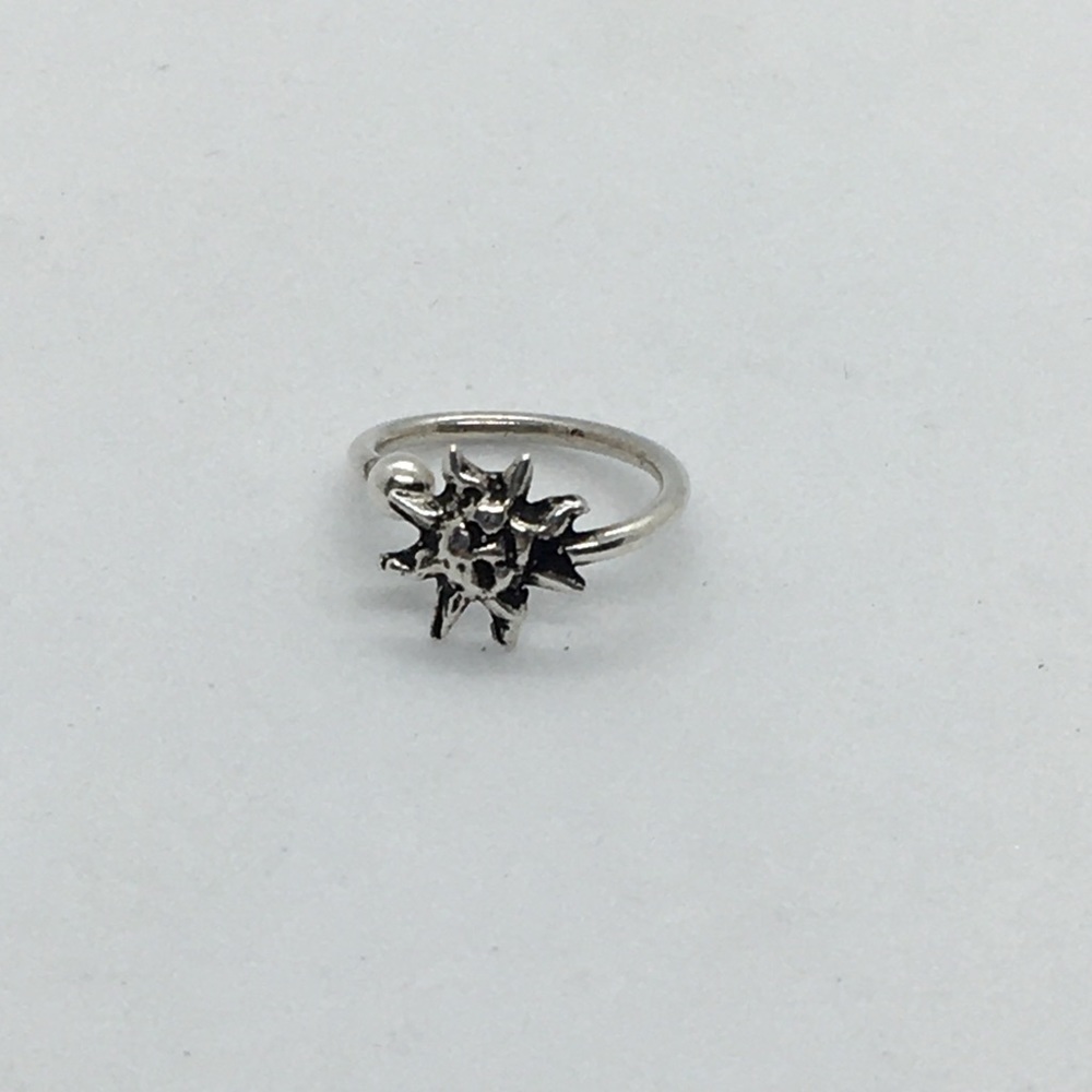 Sun FAKE nose ring sterling